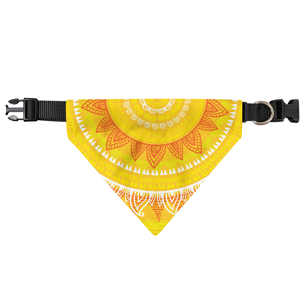 Mandala Sun Print Over The Collar Dog Bandana