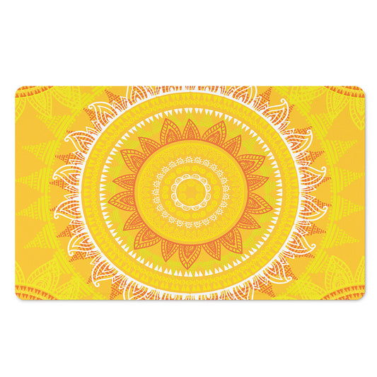 Mandala Sun Print Polyester Doormat