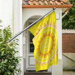 Mandala Sun Print Polyester Flag