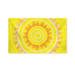 Mandala Sun Print Polyester Flag