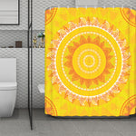 Mandala Sun Print Polyester Shower Curtain