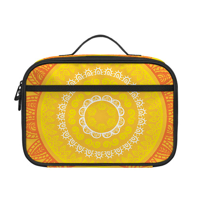 Mandala Sun Print Portable Lunch Bag