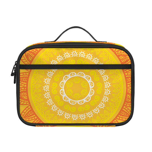 Mandala Sun Print Portable Lunch Bag