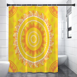Mandala Sun Print Premium Shower Curtain