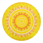 Mandala Sun Print Round Blanket