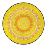 Mandala Sun Print Round Floor Mat