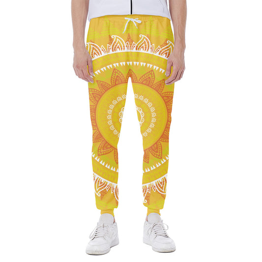 Mandala Sun Print Scuba Joggers