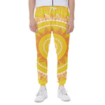 Mandala Sun Print Scuba Joggers
