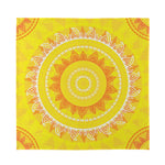 Mandala Sun Print Silk Bandana