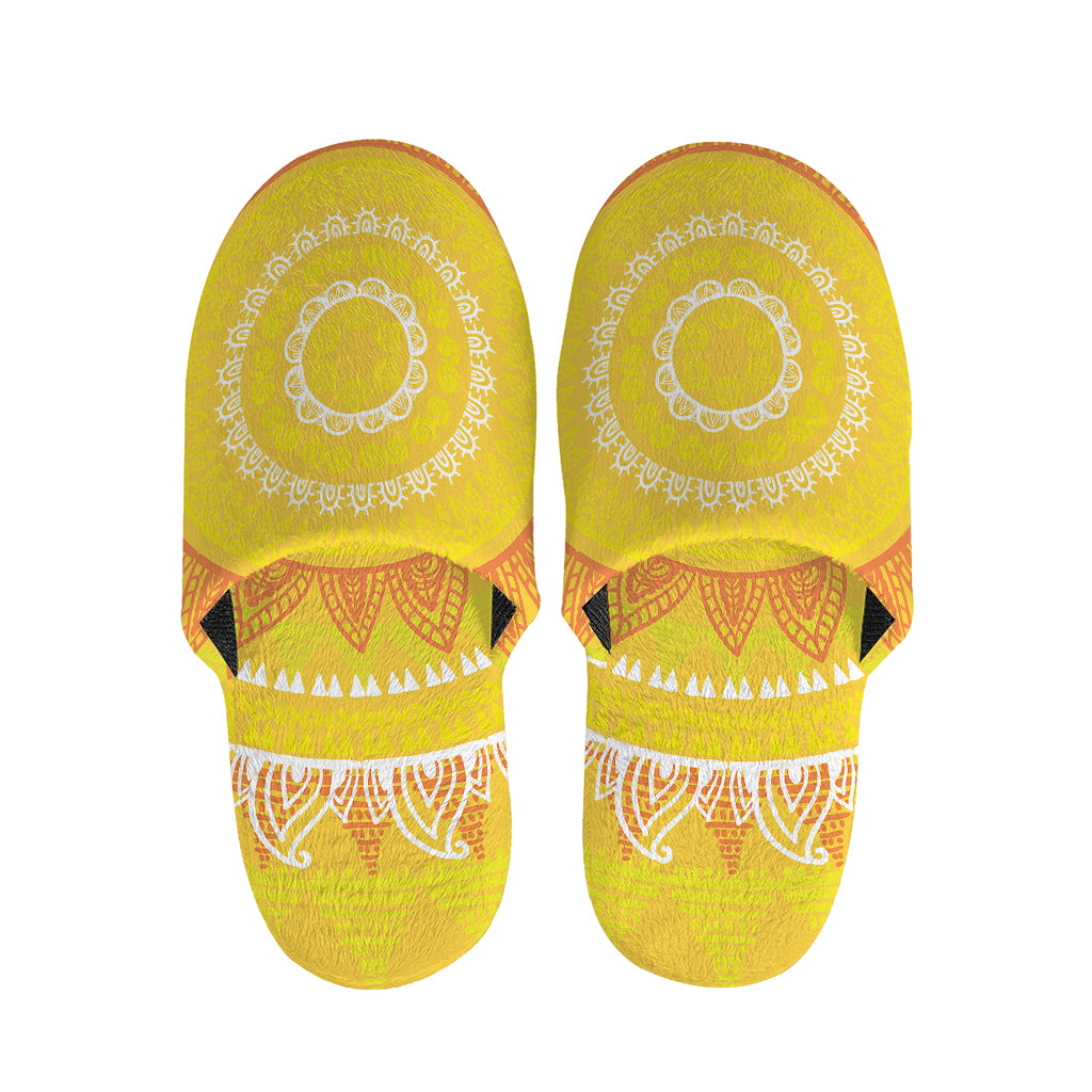 Mandala Sun Print Slippers