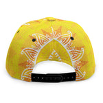 Mandala Sun Print Snapback Cap