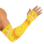 Mandala Sun Print Sun Protection Arm Sleeves
