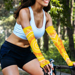 Mandala Sun Print Sun Protection Arm Sleeves