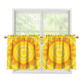 Mandala Sun Print Tier Curtains