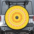 Mandala Sun Print Tire Cover With Camera Hole