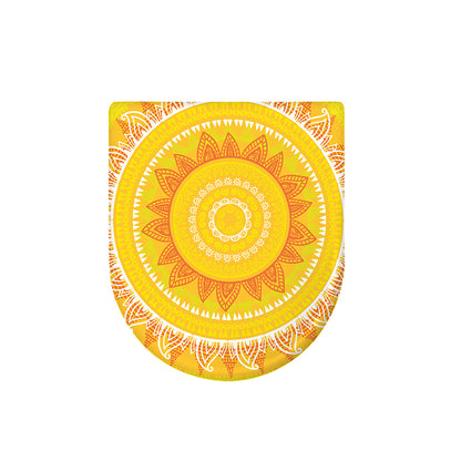 Mandala Sun Print Toilet Lid Cover