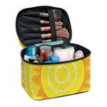 Mandala Sun Print Travel Makeup Bag