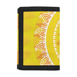 Mandala Sun Print Trifold Wallet