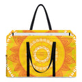 Mandala Sun Print Utility Tote Bag
