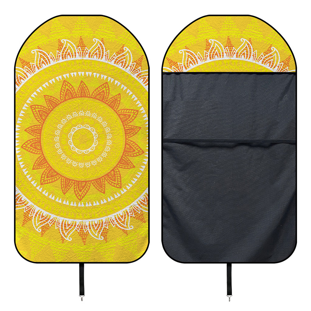 Mandala Sun Print Waterproof Car Seat Cover