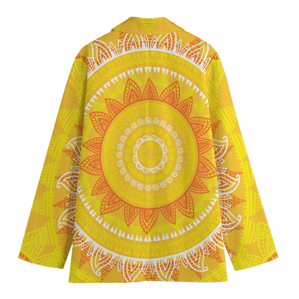 Mandala Sun Print Women's Blazer