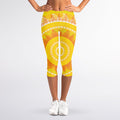 Mandala Sun Print Women's Capri Leggings