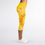 Mandala Sun Print Women's Capri Leggings