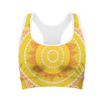 Mandala Sun Print Women's Sports Bra