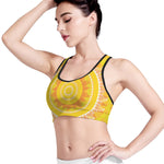 Mandala Sun Print Women's Sports Bra