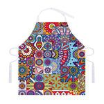 Mandala Tile Bohemian Pattern Print Adjustable Apron