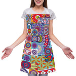 Mandala Tile Bohemian Pattern Print Adjustable Apron