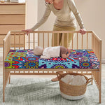 Mandala Tile Bohemian Pattern Print Baby Crib Sheet