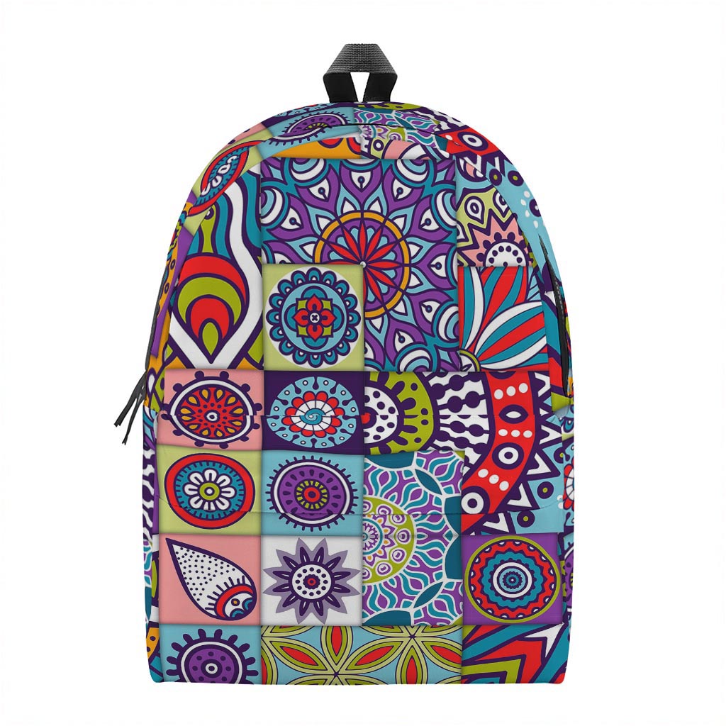 Mandala Tile Bohemian Pattern Print Backpack