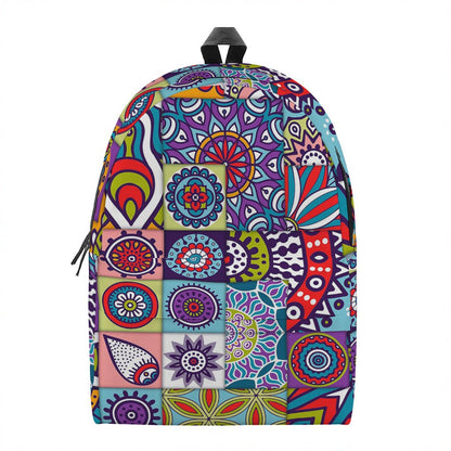 Mandala Tile Bohemian Pattern Print Backpack