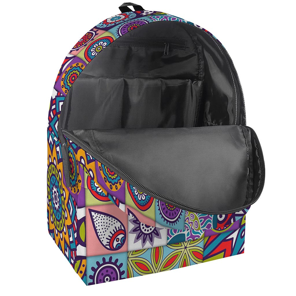Mandala Tile Bohemian Pattern Print Backpack