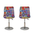 Mandala Tile Bohemian Pattern Print Bar Stool Covers