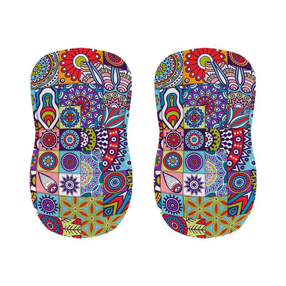 Mandala Tile Bohemian Pattern Print Bar Stool Covers