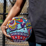 Mandala Tile Bohemian Pattern Print Basketball