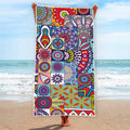 Mandala Tile Bohemian Pattern Print Beach Towel