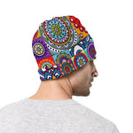 Mandala Tile Bohemian Pattern Print Beanie