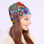 Mandala Tile Bohemian Pattern Print Beanie