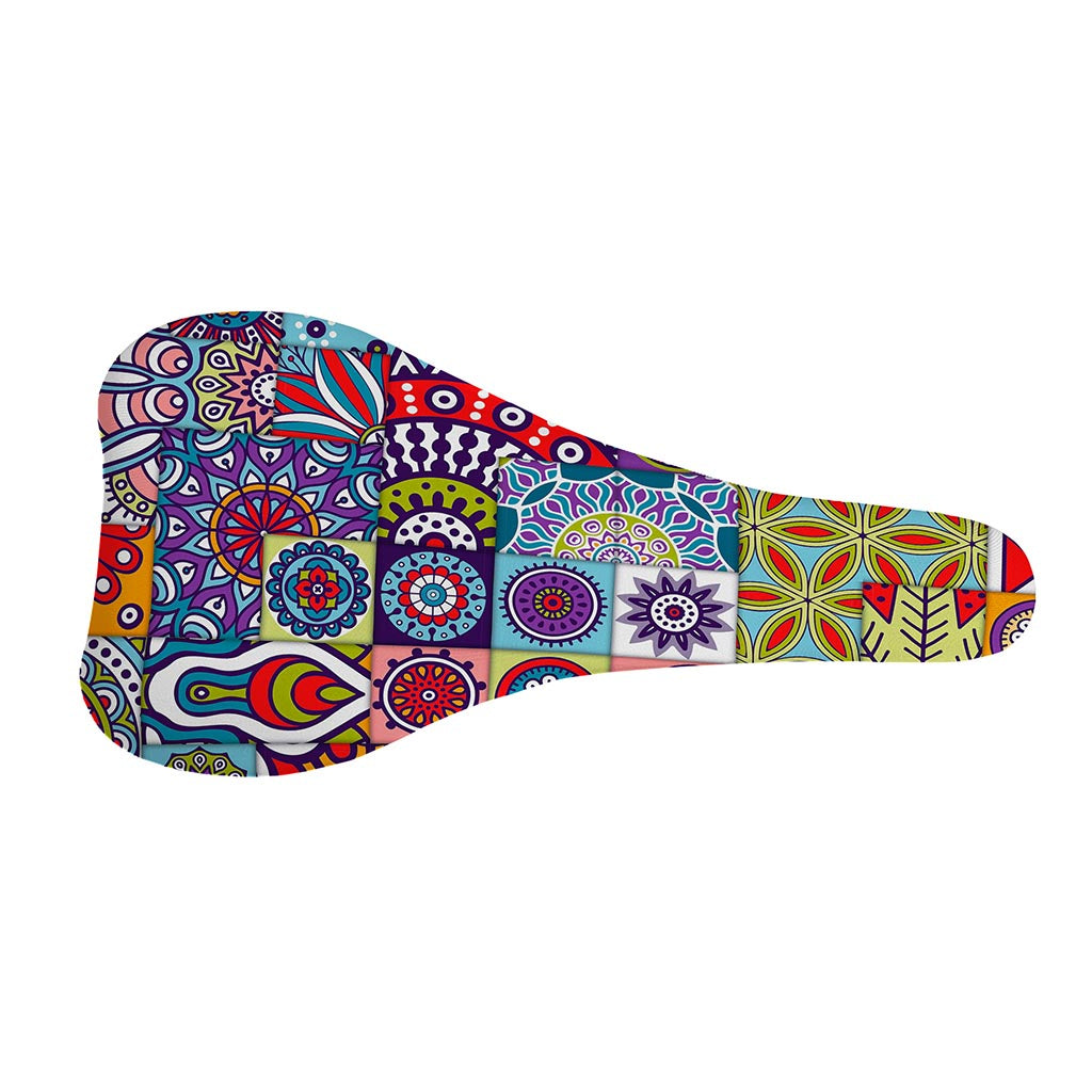 Mandala Tile Bohemian Pattern Print Bicycle Seat Cover