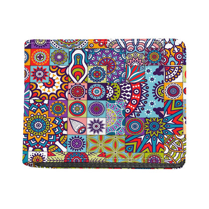 Mandala Tile Bohemian Pattern Print Bifold Wallet
