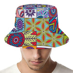 Mandala Tile Bohemian Pattern Print Bucket Hat