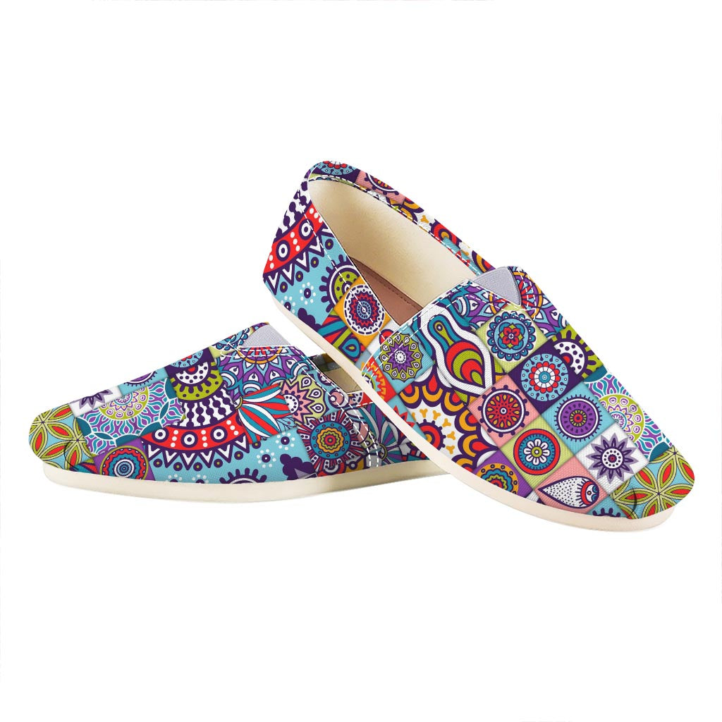 Mandala Tile Bohemian Pattern Print Casual Shoes