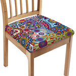 Mandala Tile Bohemian Pattern Print Chair Cushion Cover