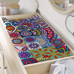 Mandala Tile Bohemian Pattern Print Changing Pad Cover