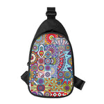 Mandala Tile Bohemian Pattern Print Chest Bag