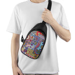 Mandala Tile Bohemian Pattern Print Chest Bag