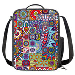 Mandala Tile Bohemian Pattern Print Crossbody Lunch Bag